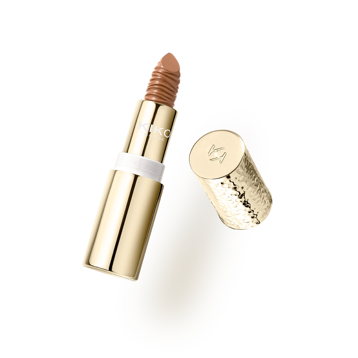 Kiko Milano gold reflections gleam & care lipstick spf30