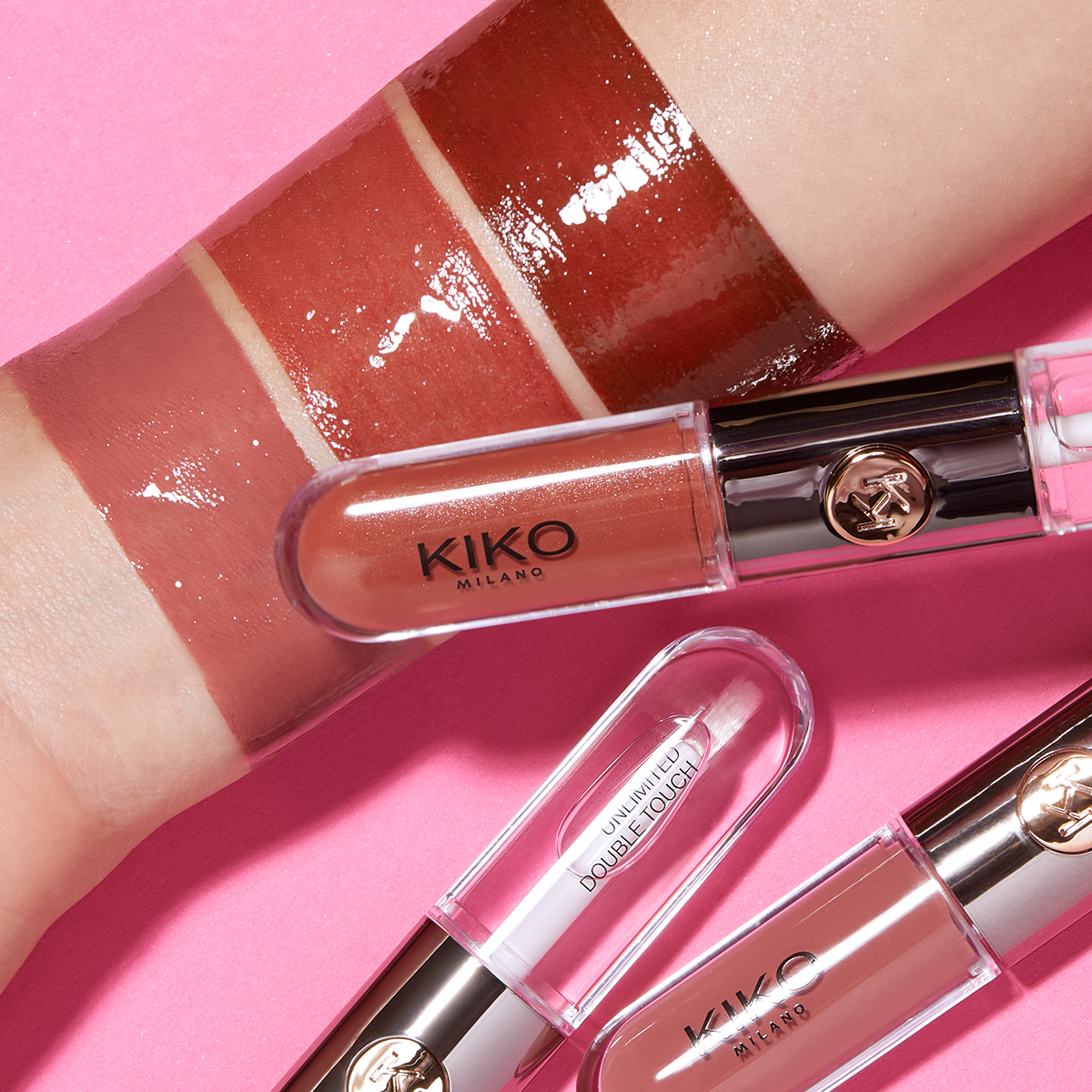口紅 KIKO UNLIMITED DOUBLE TOUCH Yummy Colour Lip kit containing 3 two-step liquid lipsticks - Unlimited