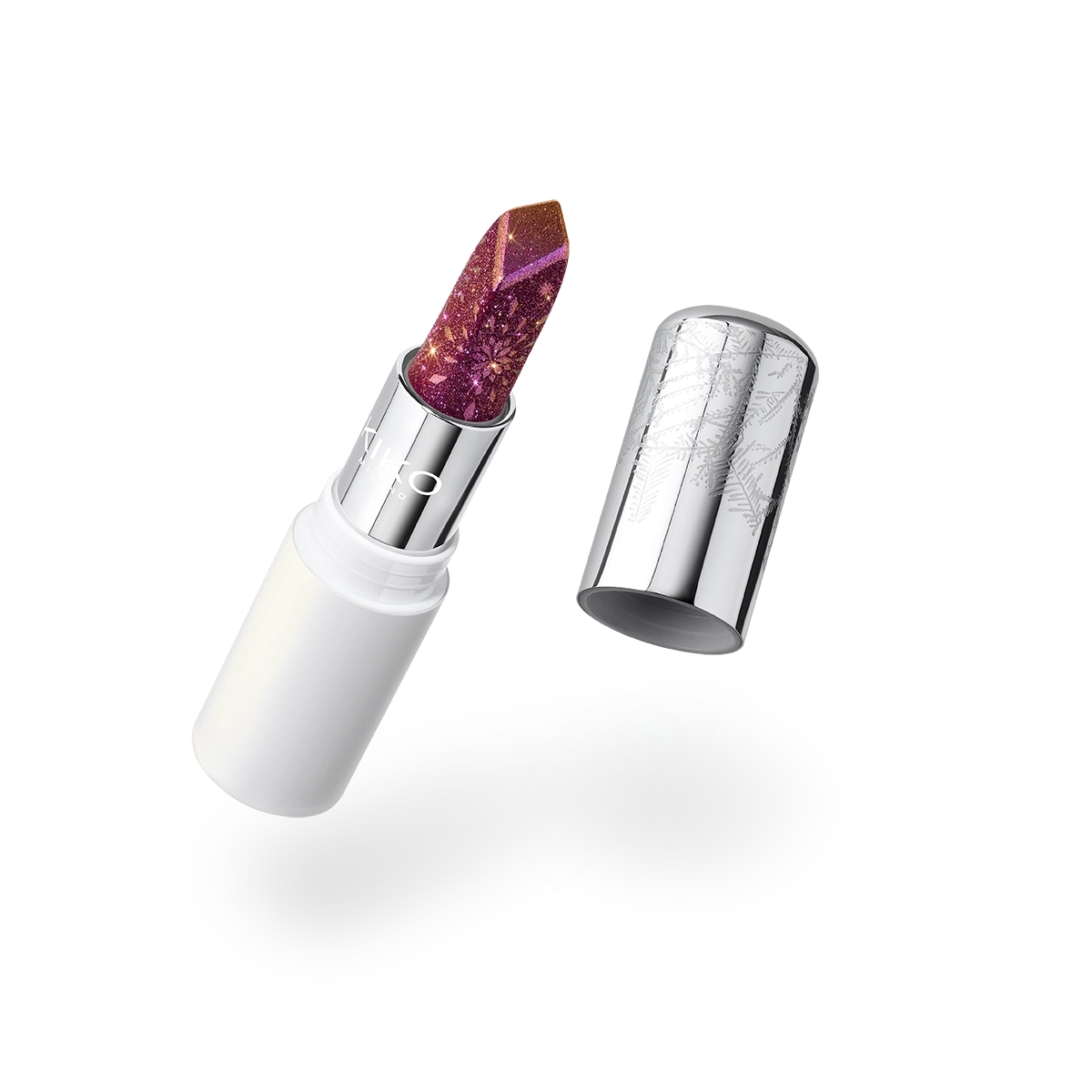 Snow-Kissed Holiday Sparkly Peaks Lipstick 04