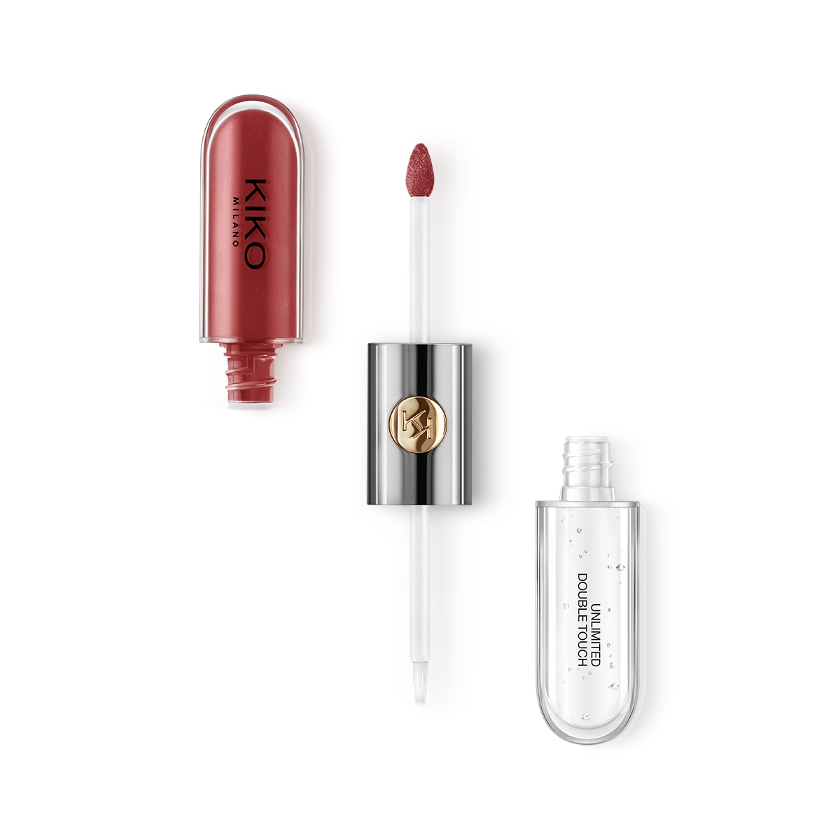 Lipsticks - Unlimited Double Touch - 106 Satin Ruby Red | KIKO